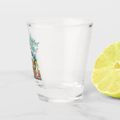 Verre A Shot Fête à thème Fueled By Tequila (Droite)
