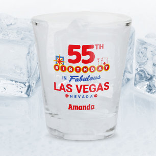 Verre A Shot Fête d'anniversaire à Las Vegas - 55e anniversaire
