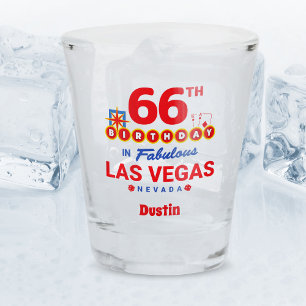 Verre A Shot Fête d'anniversaire à Las Vegas - 66e anniversaire