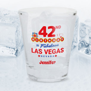 Verre A Shot Fête d'anniversaire de Las Vegas - 42e anniversair