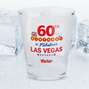 Verre A Shot Fête d'anniversaire de Las Vegas - 60e anniversair