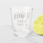 Verre A Shot Fête de 40 ans personnalisée (Dos)