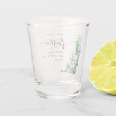 Verre A Shot Fête de Bachelorette Finale Fiesta Cactus (Dos)