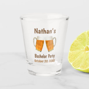 Verre A Shot Fête de célibataire : Un mariage pour la bière