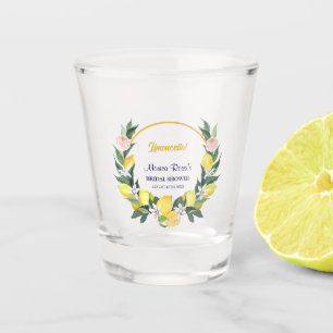 Verre A Shot Fête de douche de mariée jaune bleu Limoncello ita