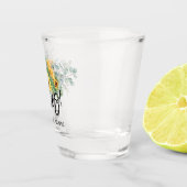 Verre A Shot Fête de Fiançailles au Tournesol Rustique Eucalypt (Droite)