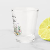Verre A Shot Fête de Fiançailles Fleurs Sauvages et Papillons (Droite)
