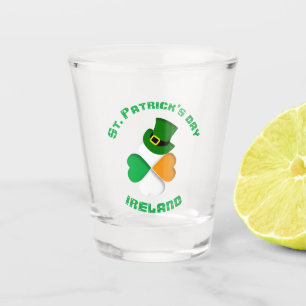 Verre A Shot Fête de la Saint-Patrick irlandaise personnalisé