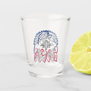 Verre A Shot Fête de l'Indépendance Aigle américain