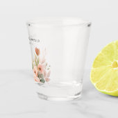 Verre A Shot Fête de mariage bohème florale pêche (Droite)
