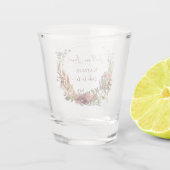 Verre A Shot Fête de mariage champêtre avec fleurs d'automne (Dos)