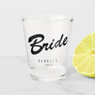 Verre A Shot Fête de mariée Bachelorette personnalisée