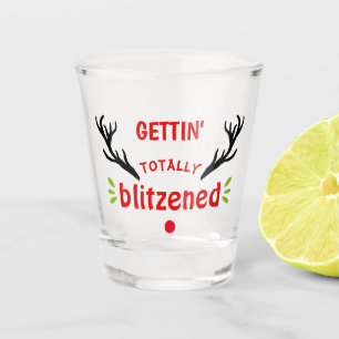 Verre A Shot Fête de Noël de Rinder fougueux