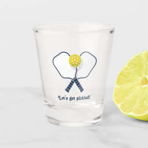Verre A Shot Fête de pickleball « Cramponnons-nous au cornichon