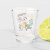 Verre A Shot Fête des Candies Éffrayantes d'Halloween (Dos)