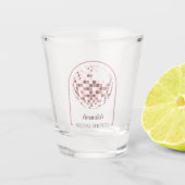 Verre A Shot Fête des mariées Boogie Disco Rose (Devant)