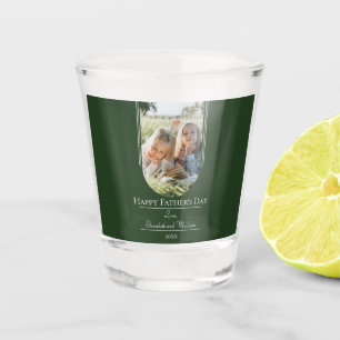 Verre A Shot Fête des pères photo Arch moderne   Emerald Green