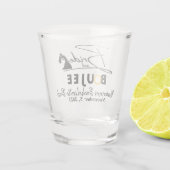 Verre A Shot Fête/Fête des mariées Mariée et Boujee Bachelorett (Dos)