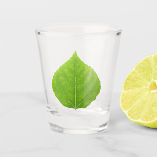 Verre A Shot Feuille d'Aspen vert #11