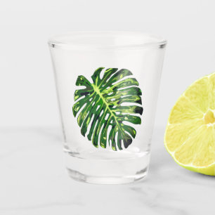 Verre A Shot Feuille de Monstère Tropicale - Vacances Exotiques