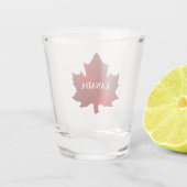 Verre A Shot Feuille d'érable rouge du CANADA (Dos)