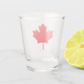 Verre A Shot Feuille d'érable rouge du drapeau canadien (Dos)