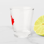Verre A Shot Feuille d'érable rouge du drapeau canadien (Droite)