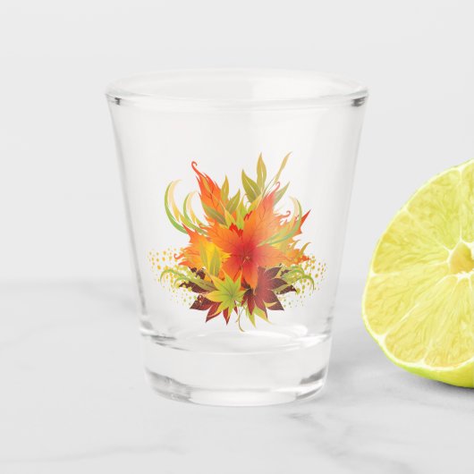 Verre A Shot Feuilles d'automne (Devant)
