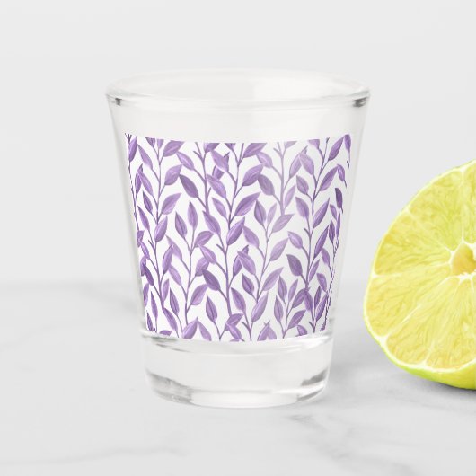 Verre A Shot Feuilles de lavande (Devant)