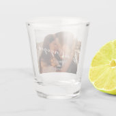 Verre A Shot Fiançailles de photographie moderne Mariage (Dos)