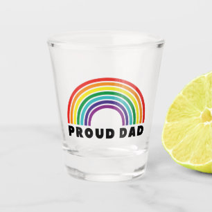 Verre A Shot Fier père arc-en-ciel