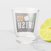Verre A Shot Fier Shamrock irlandais Lucky Clover Citation St P (Dos)