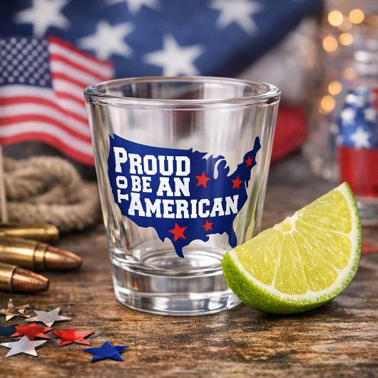 Verre A Shot Fière Esprit Américain