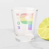 VERRE A SHOT "FIERTE" ARC-EN-CIEL #3 (Dos)