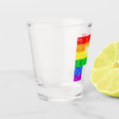 VERRE A SHOT "FIERTE" ARC-EN-CIEL #3 (Gauche)