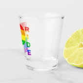 VERRE A SHOT "FIERTE" ARC-EN-CIEL #3 (Droite)