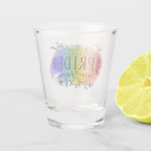 Verre A Shot Fierté en aquarelle (Dos)