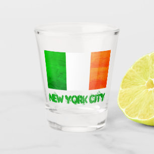 Verre A Shot Fierté irlandaise de NYC jamais oubliée – Drapeau