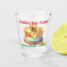 Fiesta Shot Verre Nachos Bachelorette personnalisé