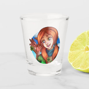 Verre A Shot Fille chanceuse