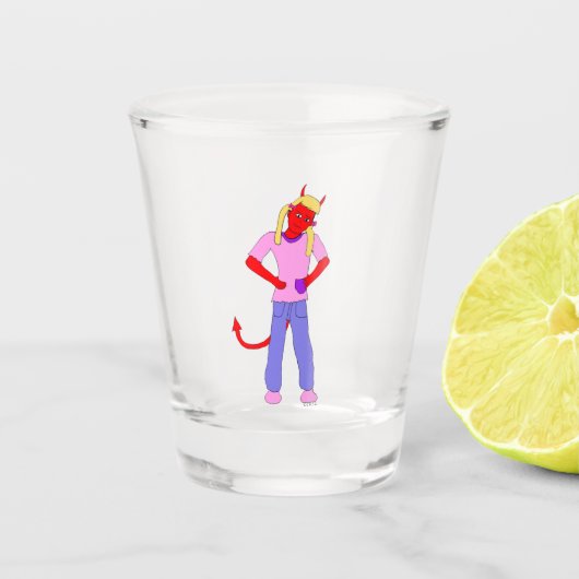 Verre A Shot fille diable (Devant)