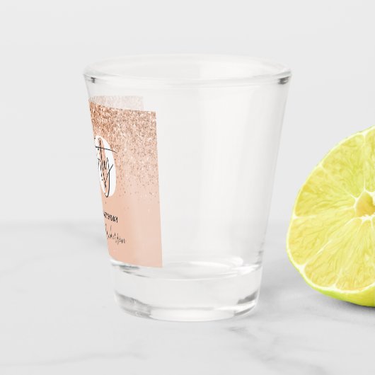 Verre A Shot Fille parties scintillant scintillante moderne 30e (Droite)