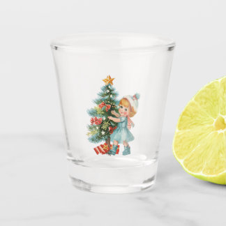 Verre A Shot fille vintage