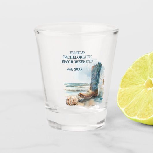 Verre A Shot Fin de semaine de la plage de Bachelorette (Devant)