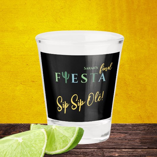 Verre A Shot Finale Fiesta Cactus Mexicaine Bachelorette Party