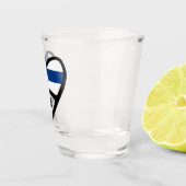 Verre A Shot Finlande Code Pays Coeur Drapeau, FIN (Droite)