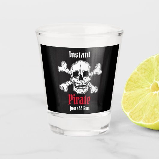 Verre A Shot Flacon Pirate Skull (Devant)