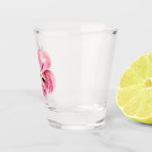Verre A Shot Flamant rose Aquarelle Exotique Rose Moderne Avec  (Droite)