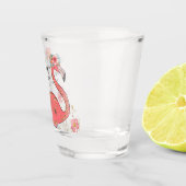 Verre A Shot Flamant rose Parties scintillant or rose Bachelore (Droite)