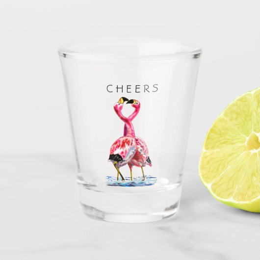 Verre A Shot Flamant rose Tango - Bravo (Devant)